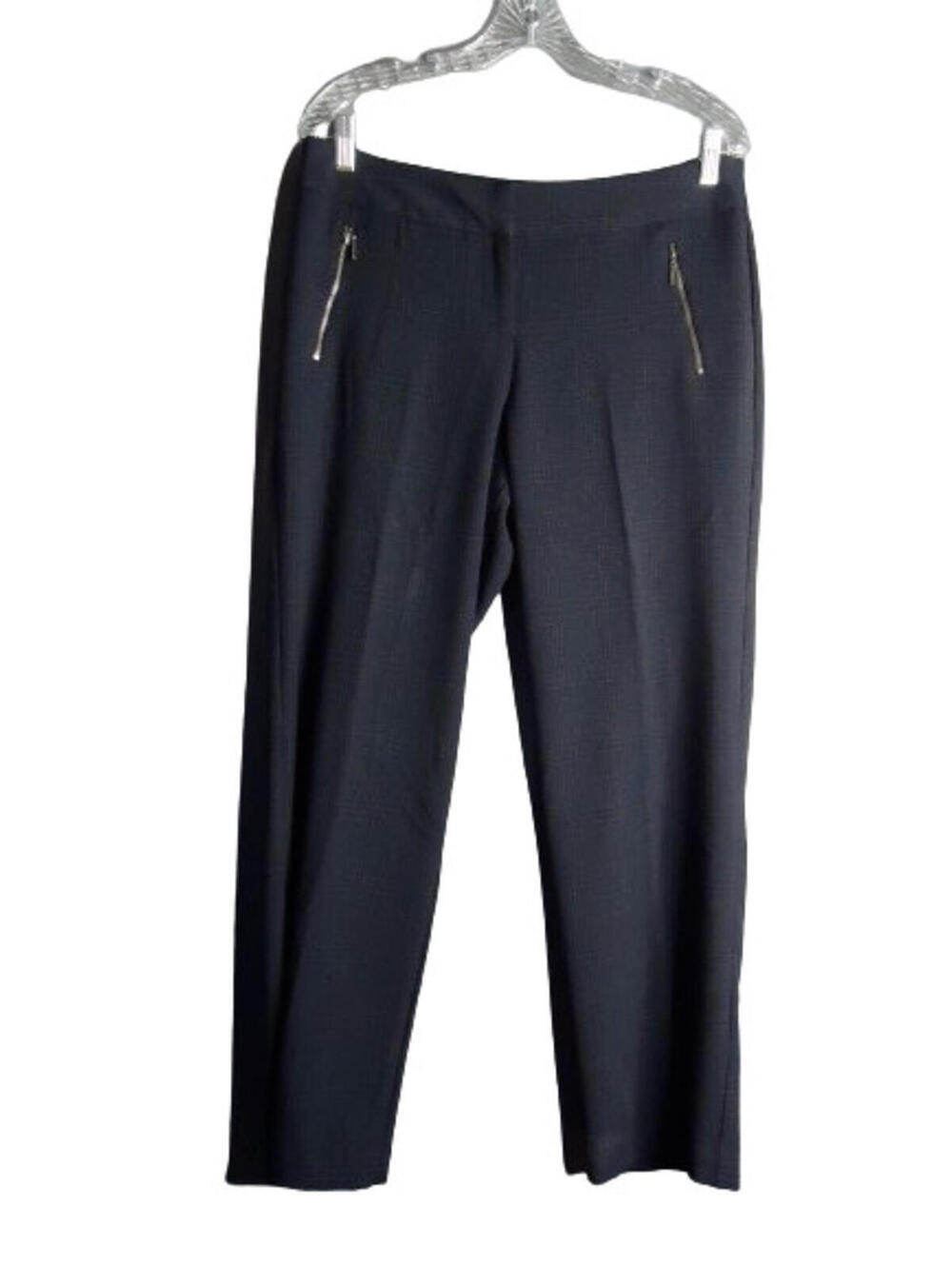 Worthington Modern Fit Dress Pants Size 10p Petite Black/Gray Check Trouser